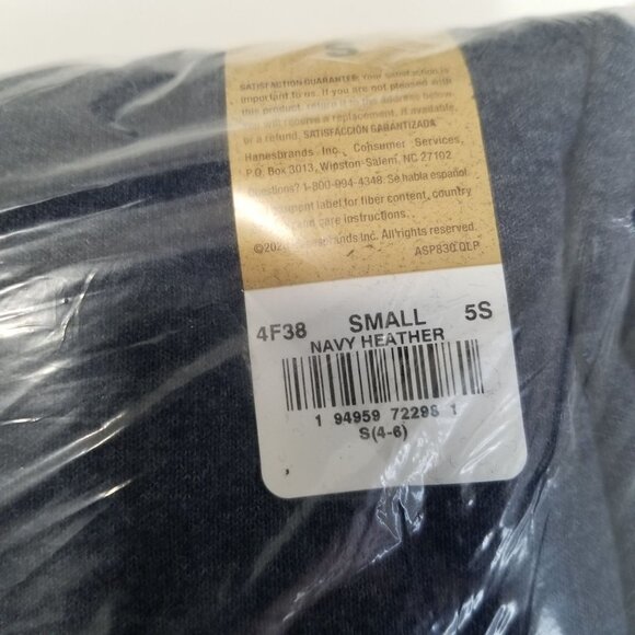 NWT Hanes EcoSmart Women's Fleece Joggers, 29" Size S‎ Color Navy Heather - Picture 10 of 10